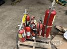 Pallet of fire extinguishers